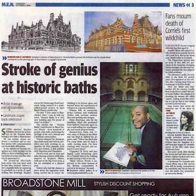 Stroke of genius at historic baths - Media archive