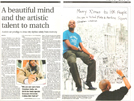 A beautiful mind and the artistic talent to match