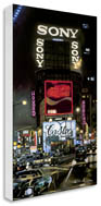 Times square at night canvas print
