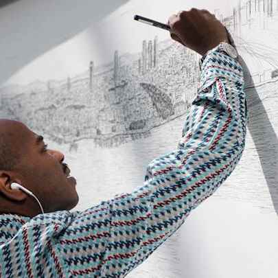 Drawing Istanbul Skyline - Image library