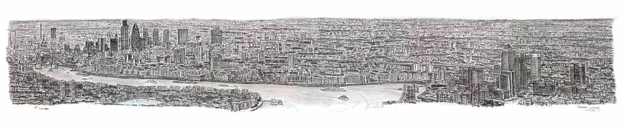 Stephen Wiltshire draws London Panorama
