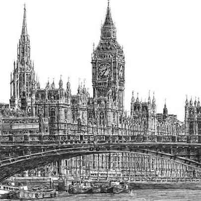 Drawing of Houses of Parliament