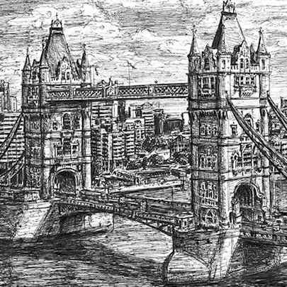 Tower Bridge London - Original Drawings