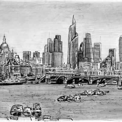 The Changing London Skyline - Original Drawings