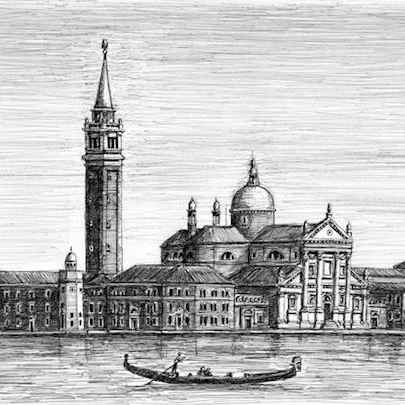 San Giorgio Maggiore in Venice - Original Drawings