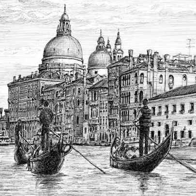 Venice, Italy - Original Drawings