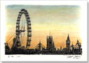 London Eye and Houses of Parliament