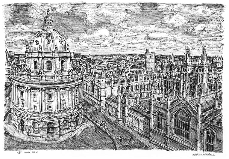 Oxford - Original Drawings and Prints for Sale