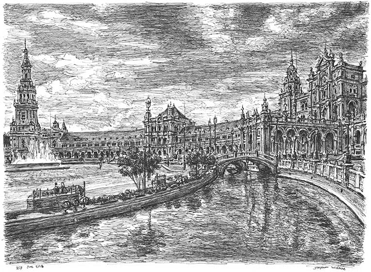 Seville - Original Drawings and Prints for Sale