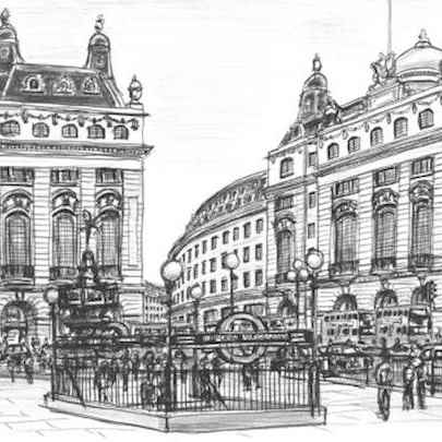 Piccadilly Circus, London 2006 (Limited Edition of 25) - Drawings