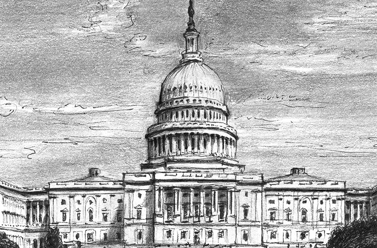 Capitol Hill - Original drawings, prints and limited editions by