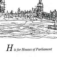 The Artwork London Alphabet - H for Houses of Parliament