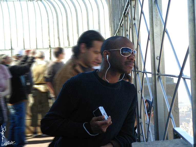 Stephen observes New York skyline