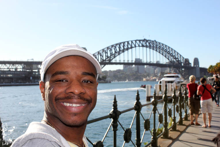 Stephen at Sydney Harbour Bridge