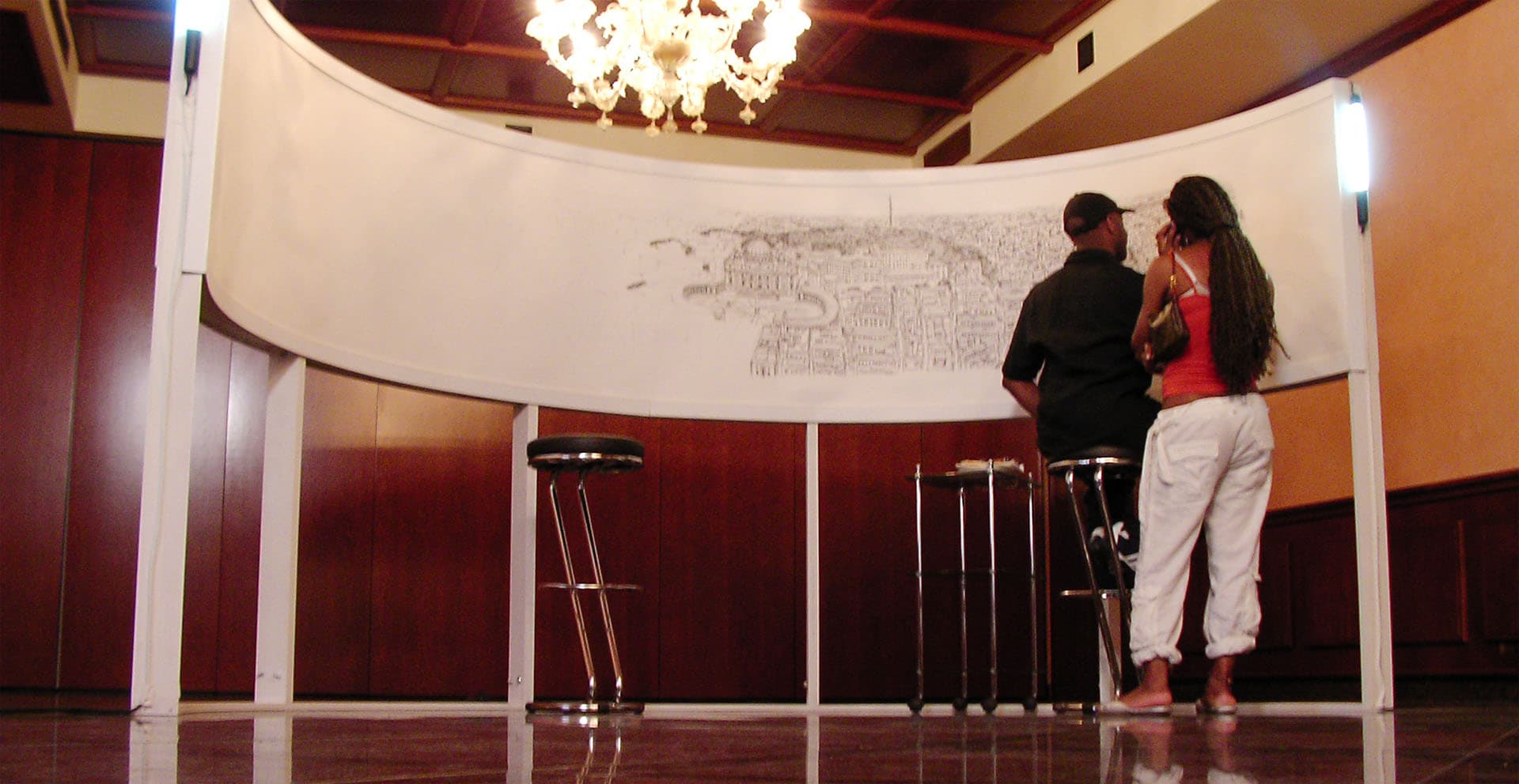 Stephen Wiltshire's Rome Panorama drawing