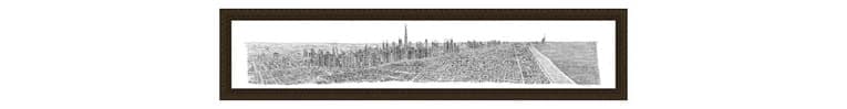 1m Framed Dubai Panorama print