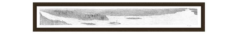 1.5m Framed New york Panorama print