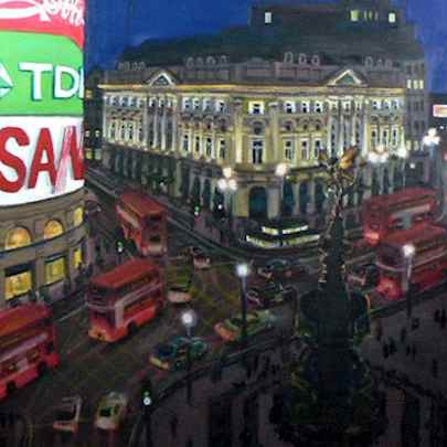 The Artwork Piccadilly Circus at night