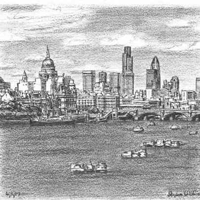 The Artwork St Pauls Cathedral and London City Skyline