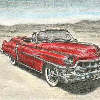 The Artwork 1953 Cadillac Eldorado Convertible