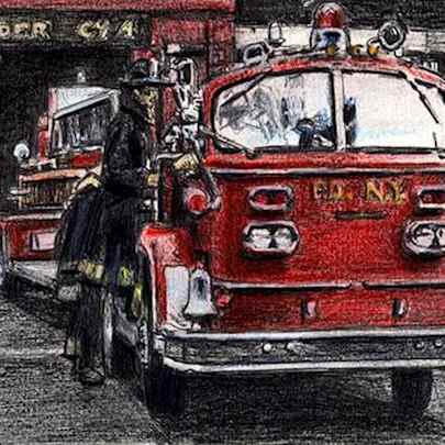 The Artwork American La France FDNY Ladder