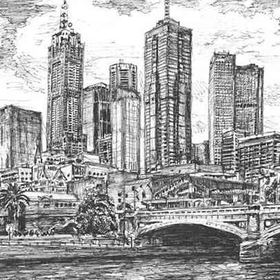 The Artwork Melbourne Skyline