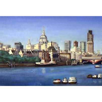 The Artwork Canvas > London Skyline - oil on canvas