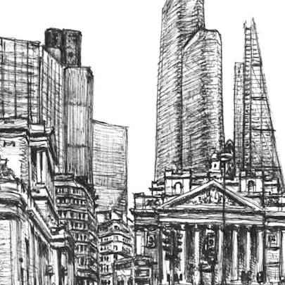 The Artwork Pinnacle and Leadenhall Building