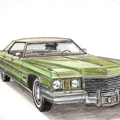 The Artwork 1972 Cadillac Sen De Ville