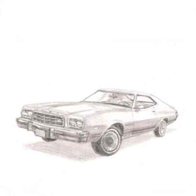 The Artwork 1973 Ford Gran Torino Sports Coupe