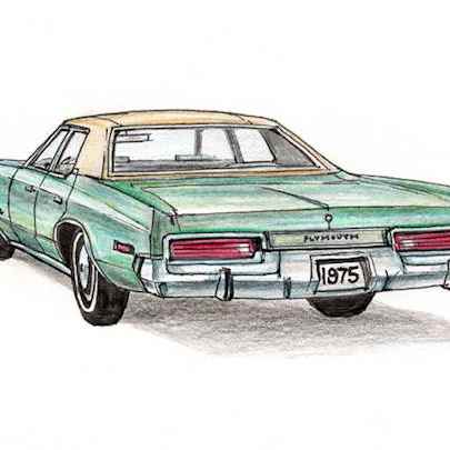 The Artwork 1975 Plymouth Gran Fury Sedan