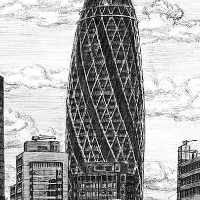 The Artwork Gherkin Building London