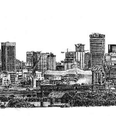 The Artwork Birmingham skyline