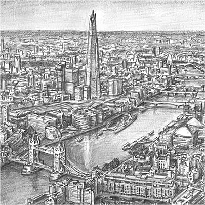 London Skyline - Original Drawings