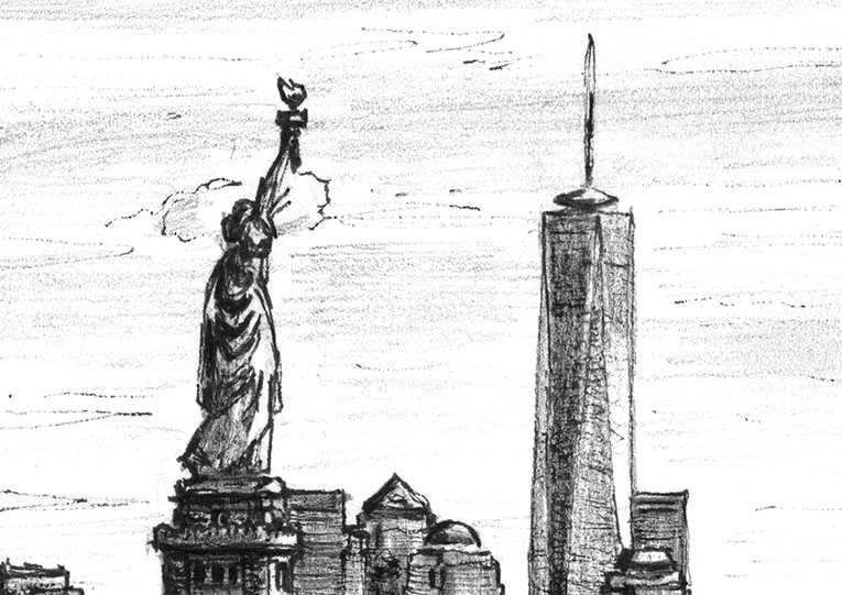 size reddit frame of Tower the  Liberty view Statue Drawings Freedom & of