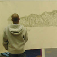 Stephen Wiltshire's Hong Kong Panorama drawing